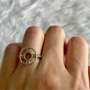 Tiffany and Co. Atlas Medallion Ring Size 5